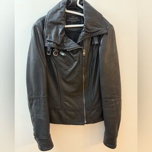 All Saints Black Leather Jacket
